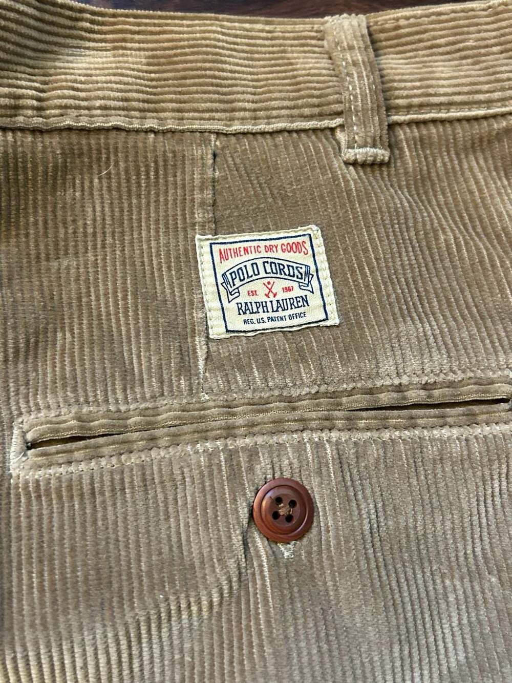 Ralph Lauren Country Vintage Pleated Corduroy Cuffed Shorts Dark Academia EUC - Picture 12 of 13